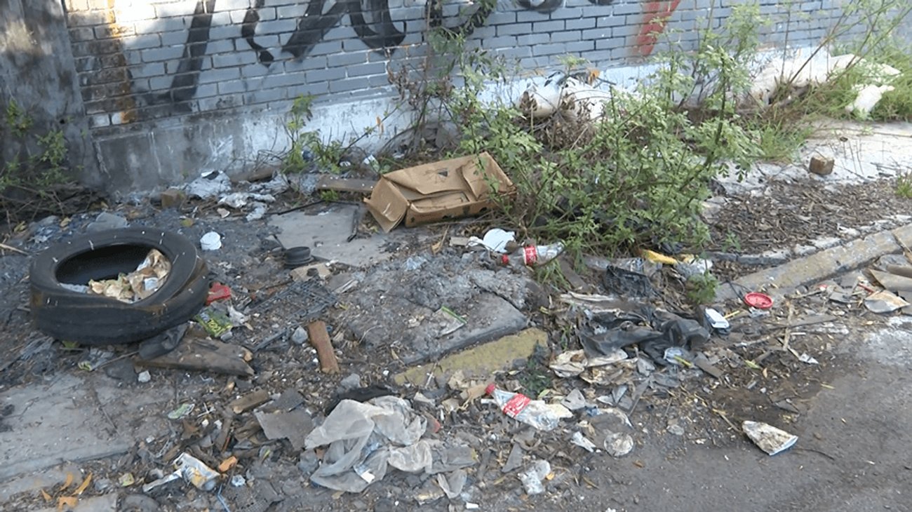 Denuncian basura y maleza en calle de Monterrey