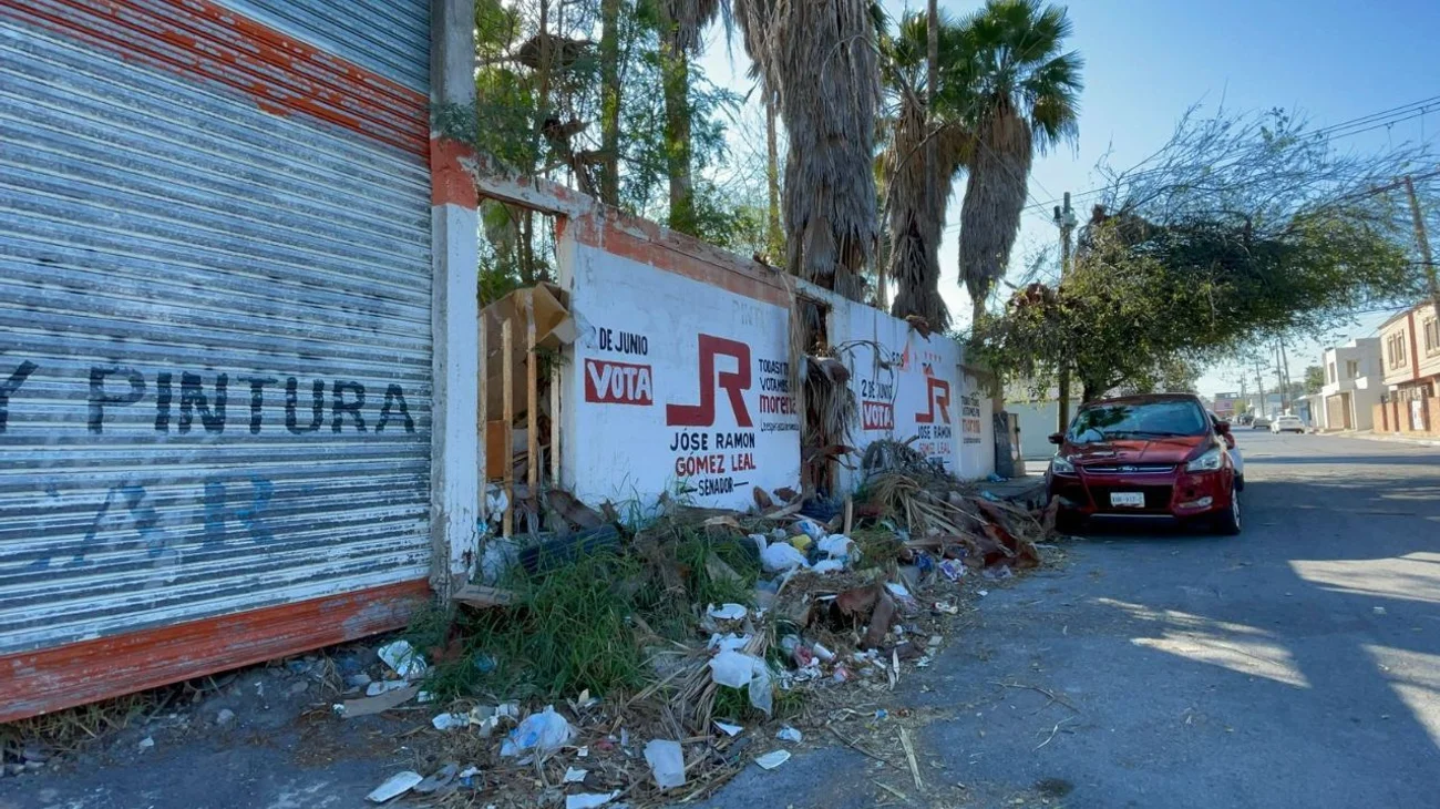 Sufren colonias de Reynosa acumulación de basura y plagas