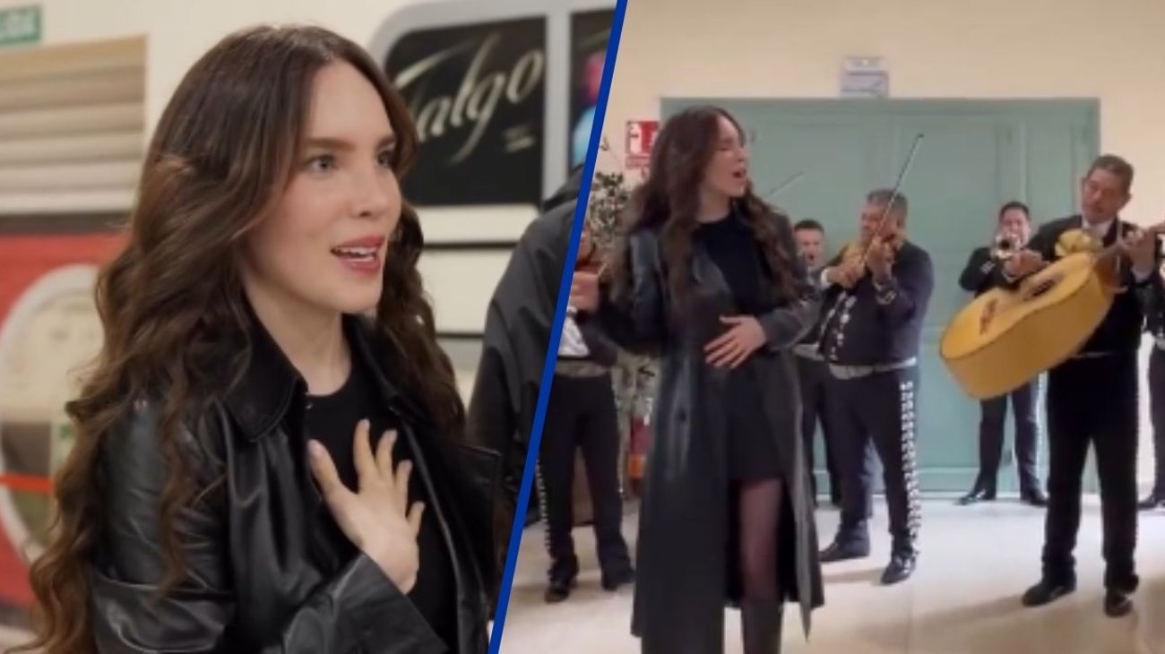 Belinda agradece con tacos y mariachi al elenco de 'Carlota'