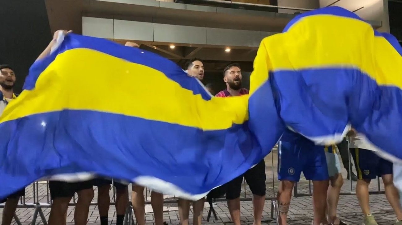 Boca Juniors es recibido en Brasil con clima de fiesta