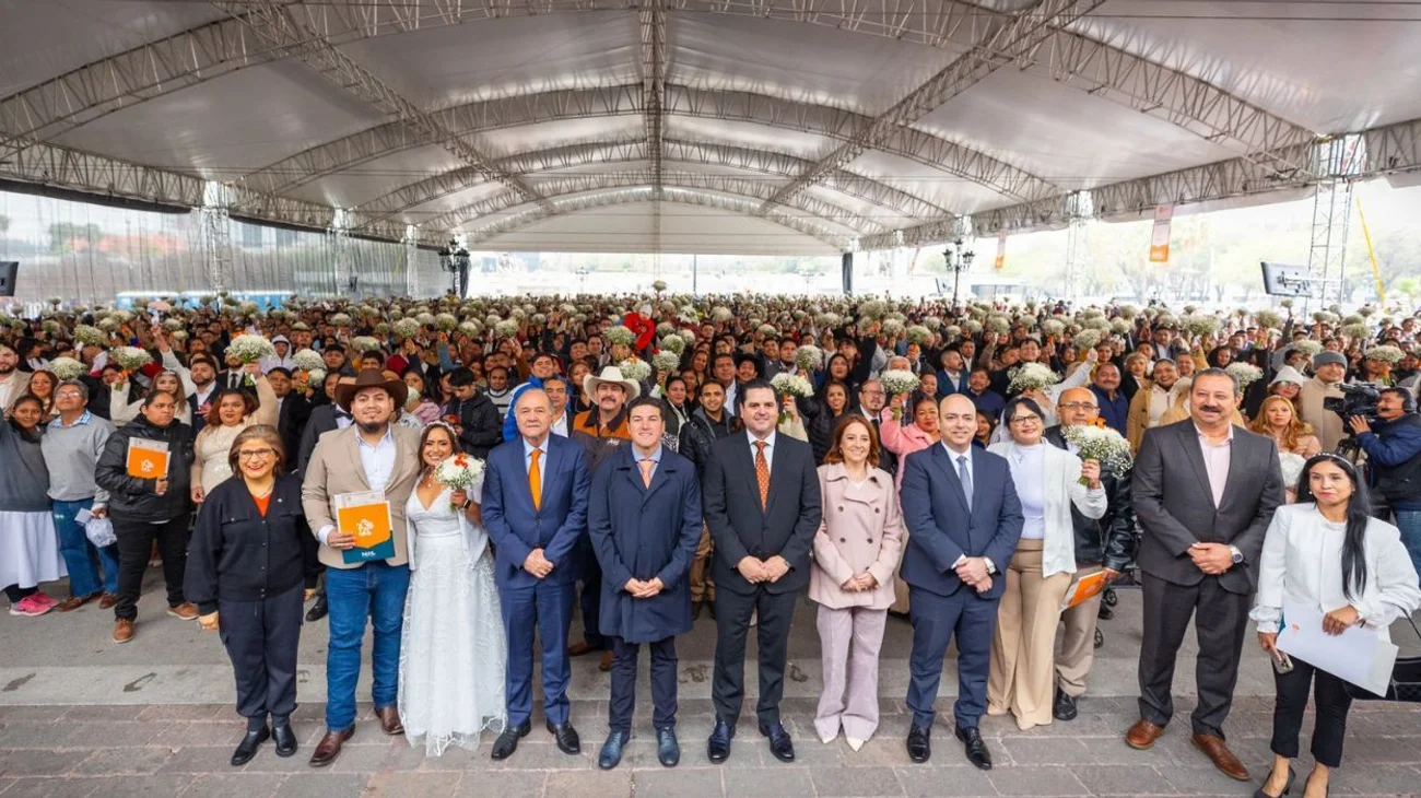 Dicen ¡Sí acepto! más de 2mil parejas en bodas colectivas en NL