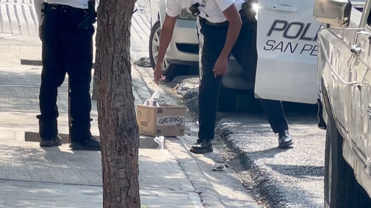 Bombas molotov movilizan a policías de San Pedro