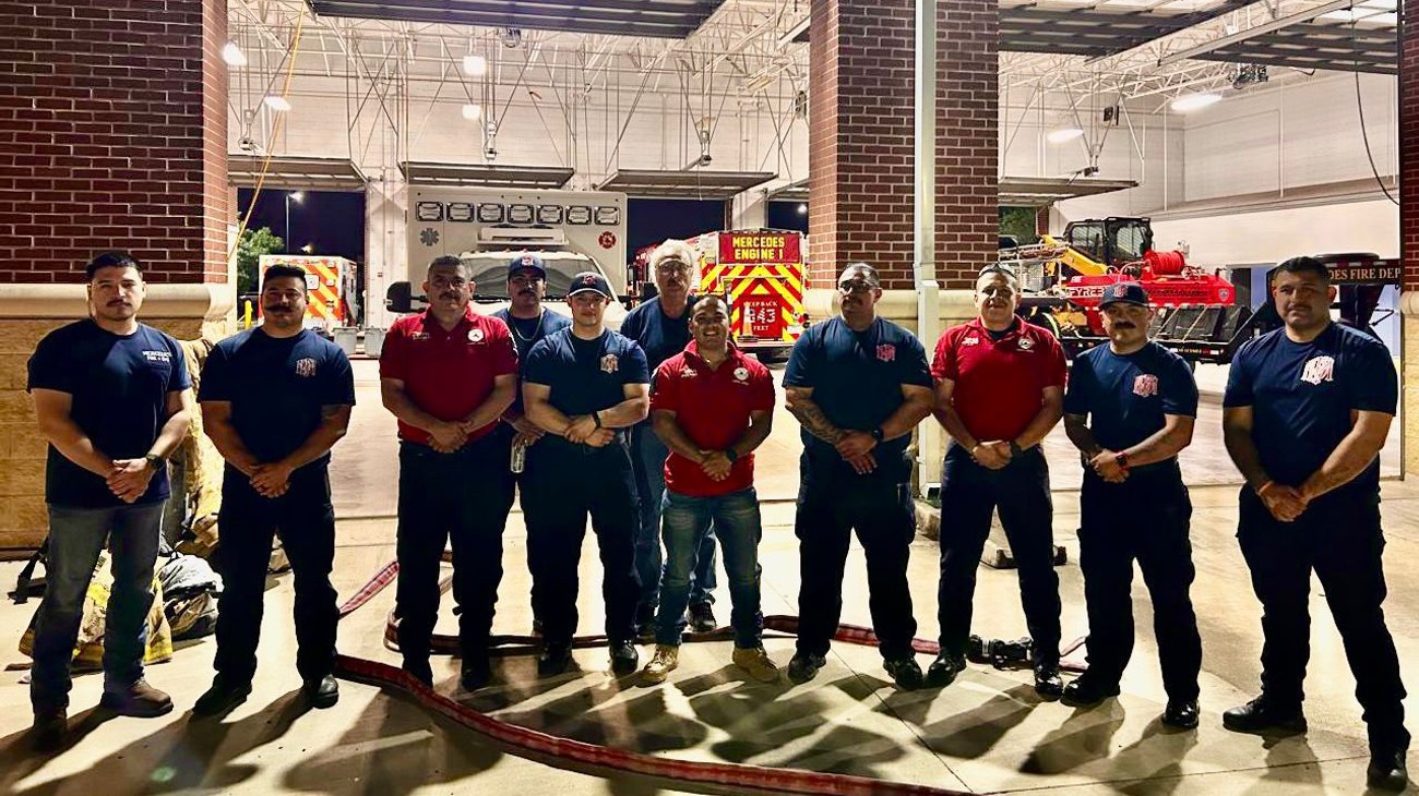 Bomberos de Ramos Arizpe reciben capacitación en Mercedes, Texas