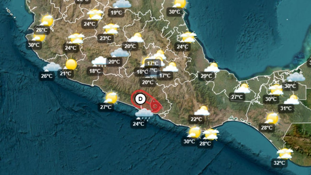 'Boris' se convierte en sistema de baja presión en Guerrero