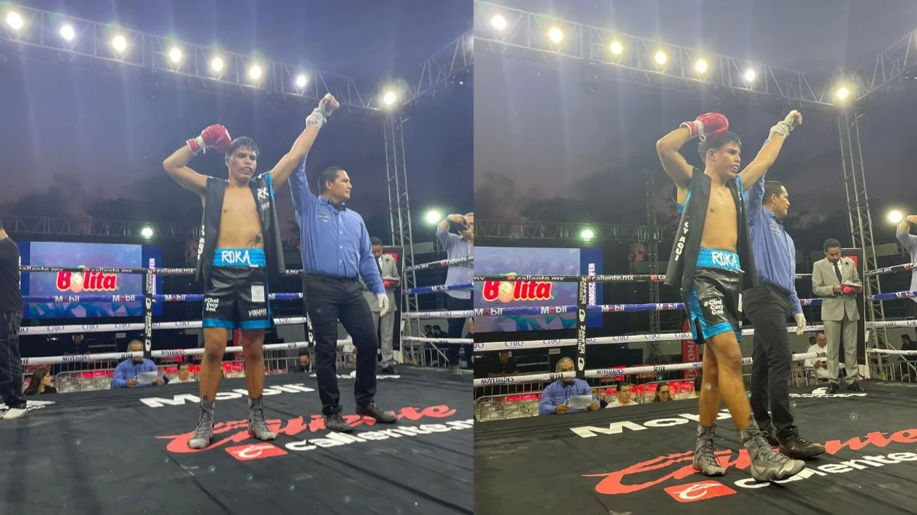 Triunfa boxeador neoleonés 'La Roka' Salinas en su debut