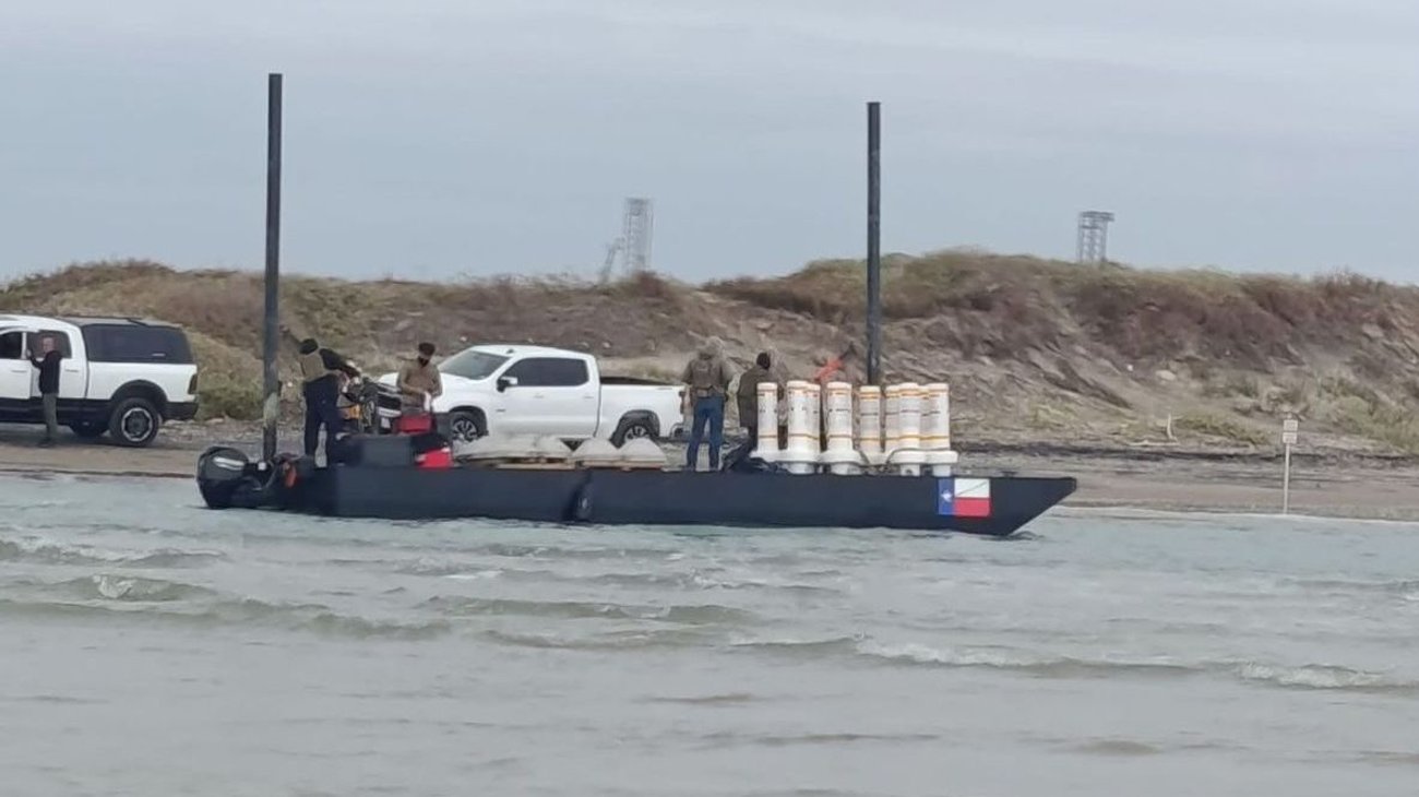 Inicia Estados Unidos instalación de boyas en el río Bravo