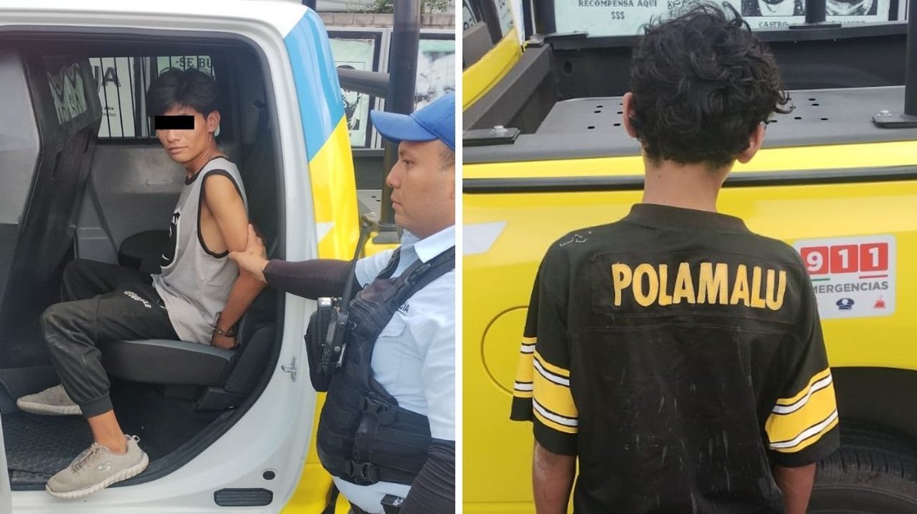 Caen en persecución dos en moto robada; uno es menor