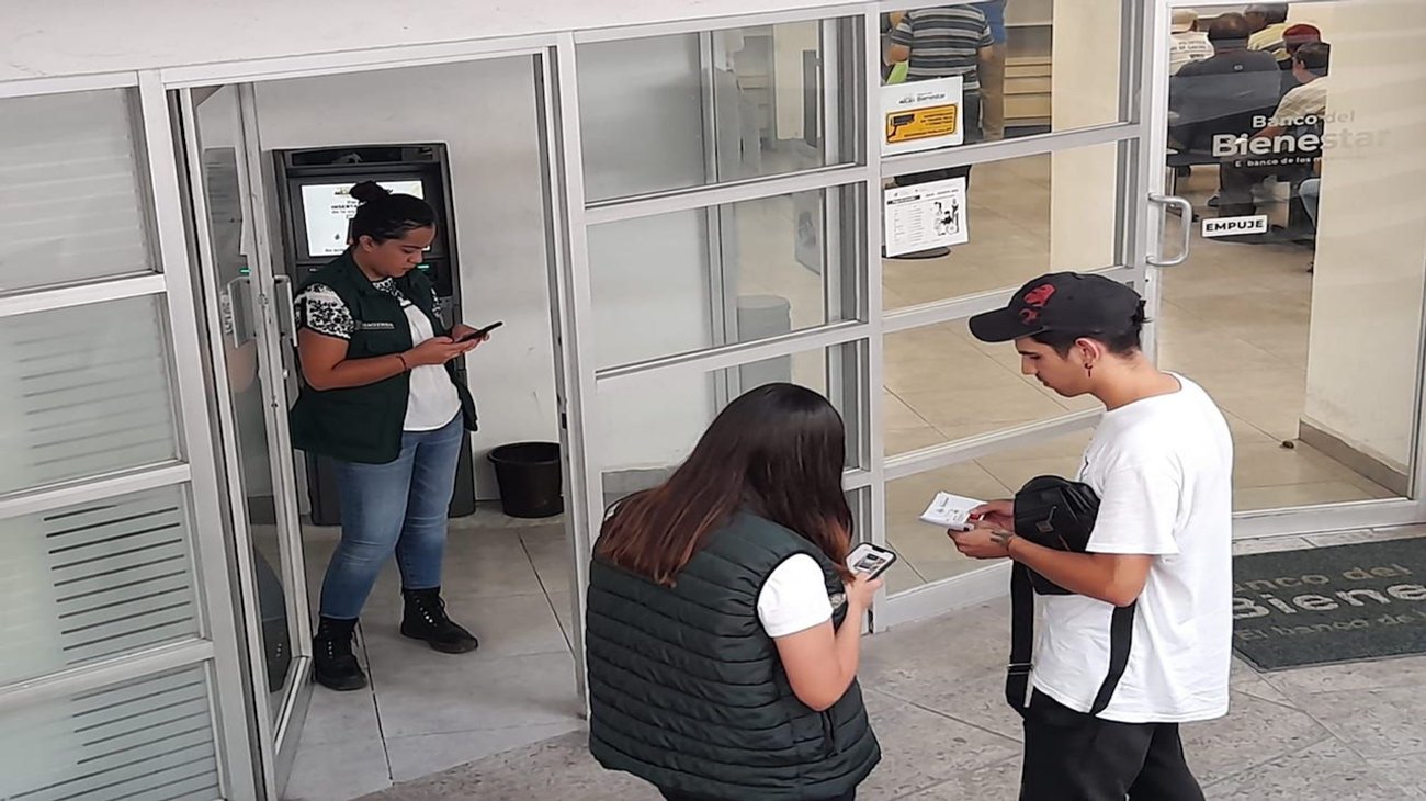 Continúa sn funcionar cajero de Banco del Bienestar 