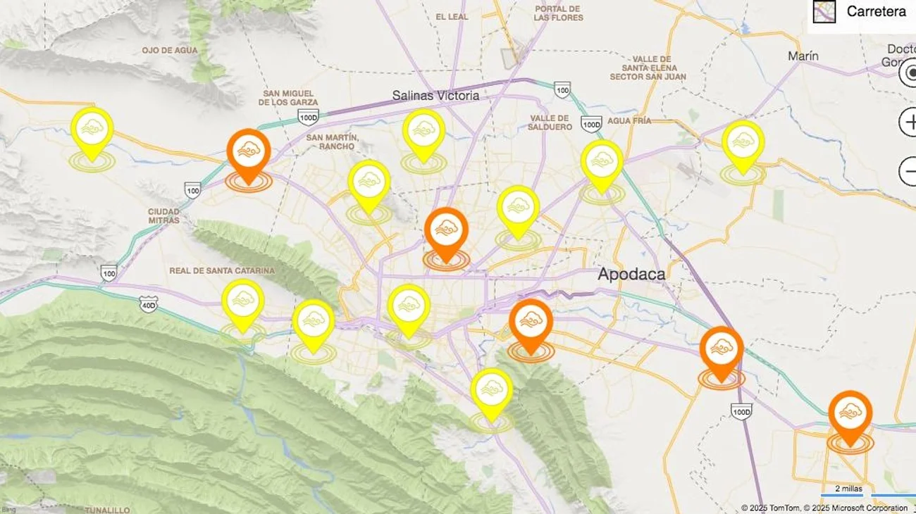Pega a calidad del aire polvo proveniente de Coahuila
