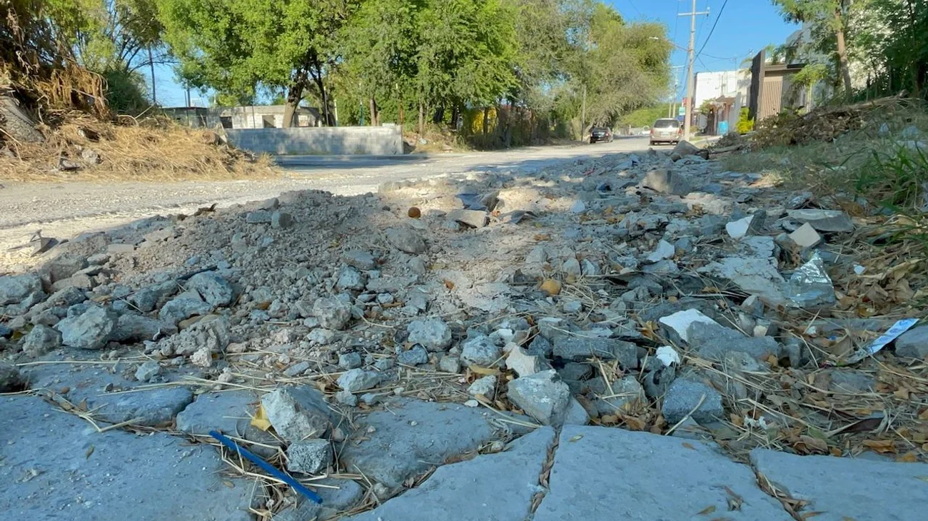  Exigen reparación de calle en colonia de Reynosa