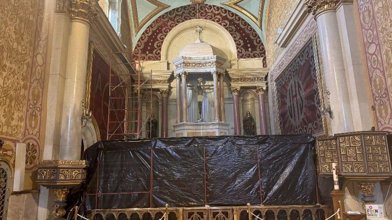 Renuevan cableado en la Capilla del Santo Cristo; suspenden misas