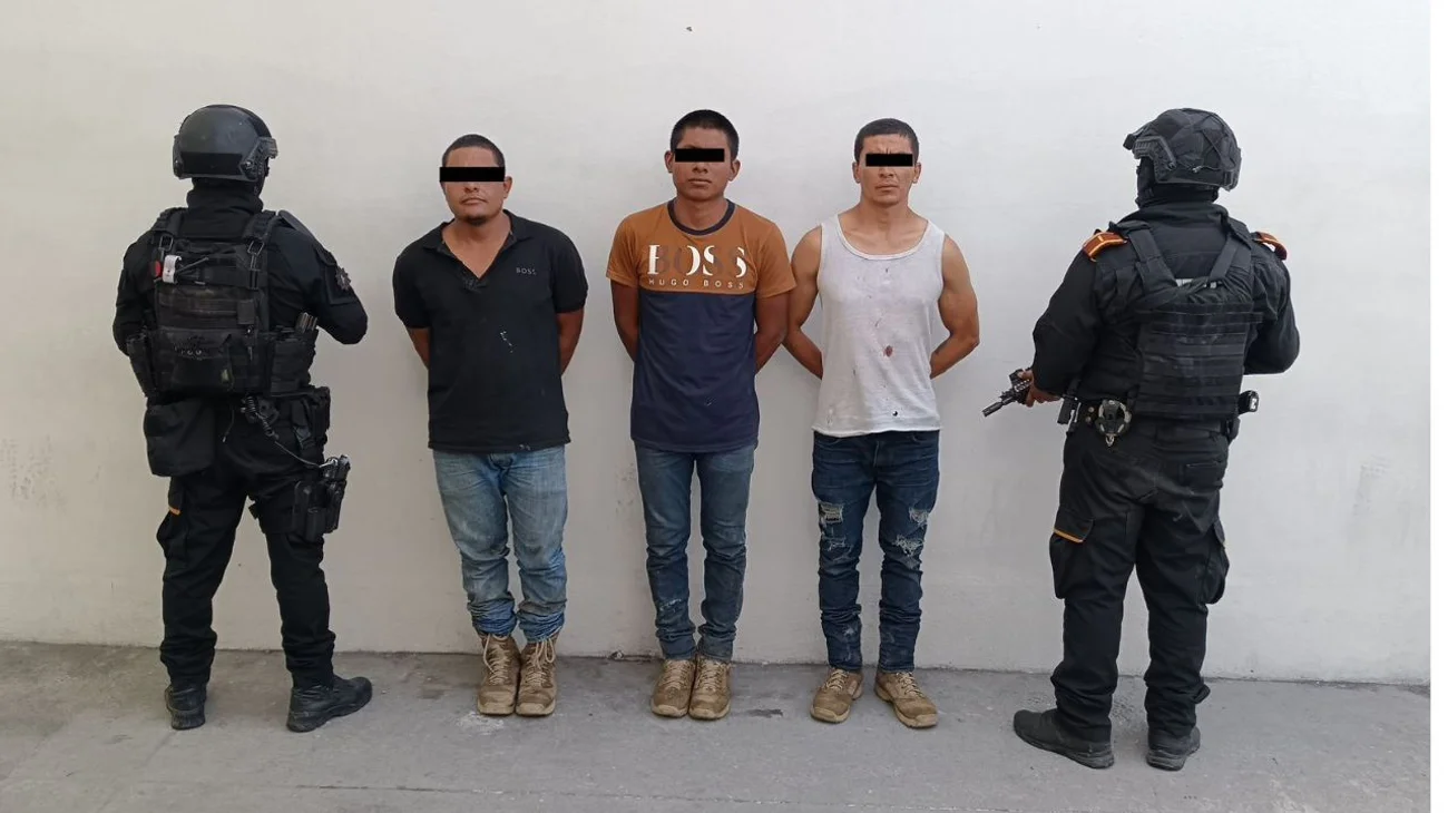 Capturan a tres presuntos implicados en balacera de Galeana