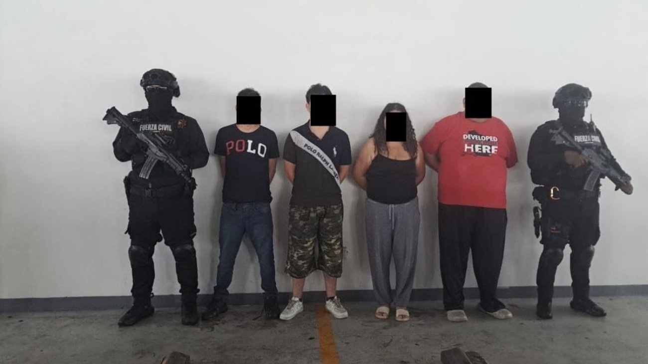 Capturan a ocho presuntos integrantes de un grupo criminal