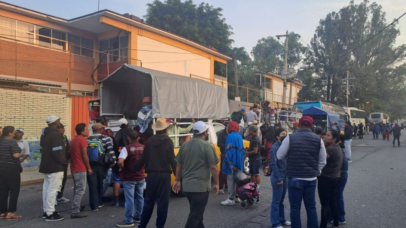 'Caravana de los niños' descansa en Oaxaca en su ruta a EUA