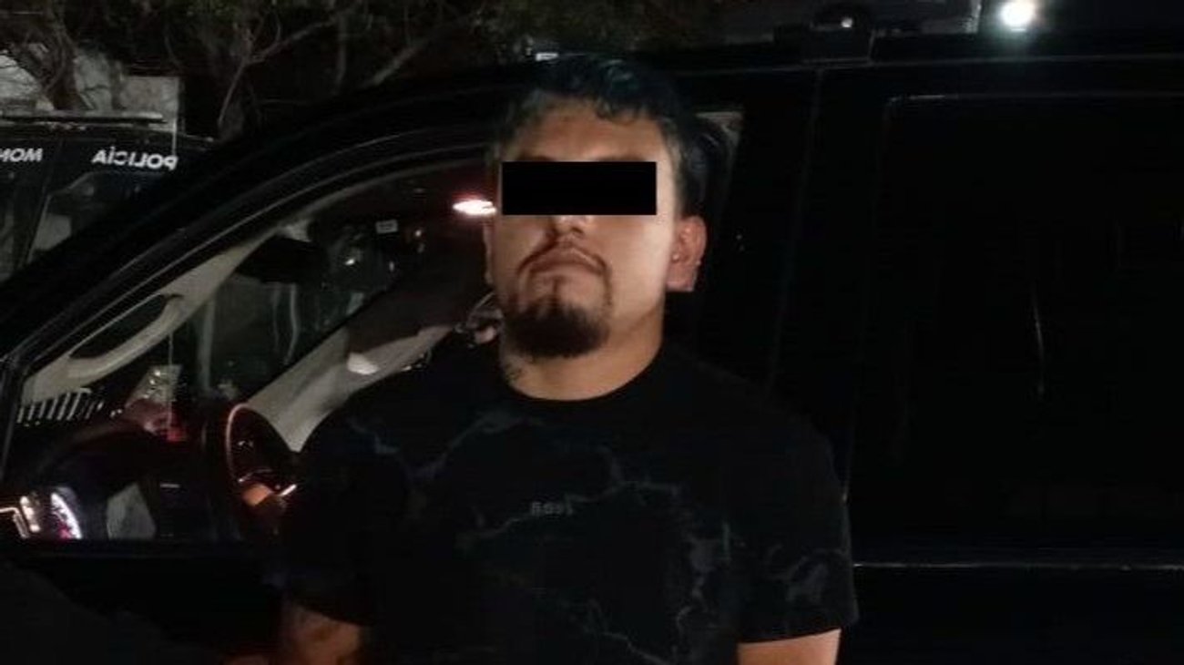 Detienen a hombre con droga en camioneta blindada