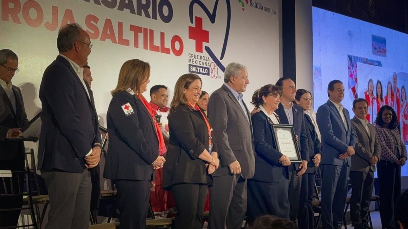 Celebra Cruz Roja de Saltillo 80 aniversario con colecta