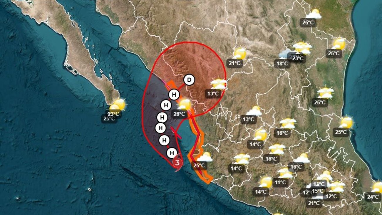 'Simón' causa estragos en Jalisco y se enfila a Sinaloa