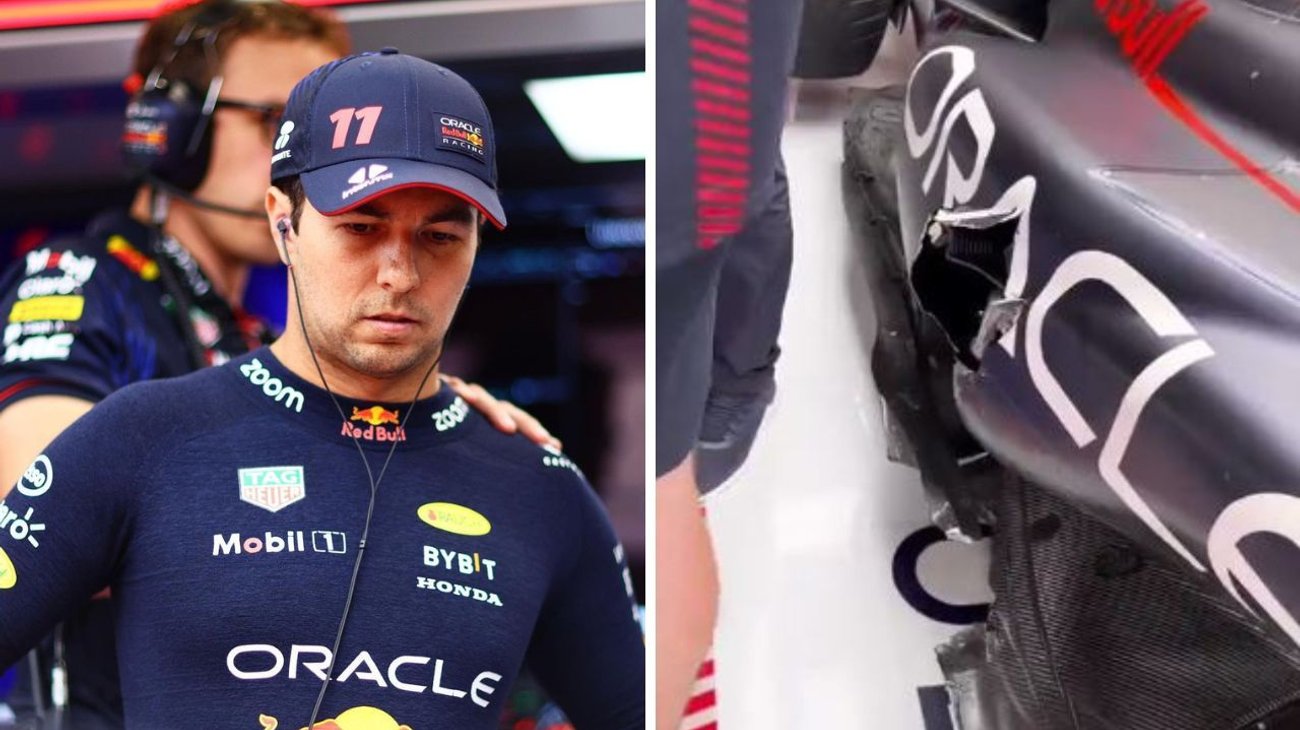 Checo Pérez abandona sprint del GP de Bélgica tras accidente