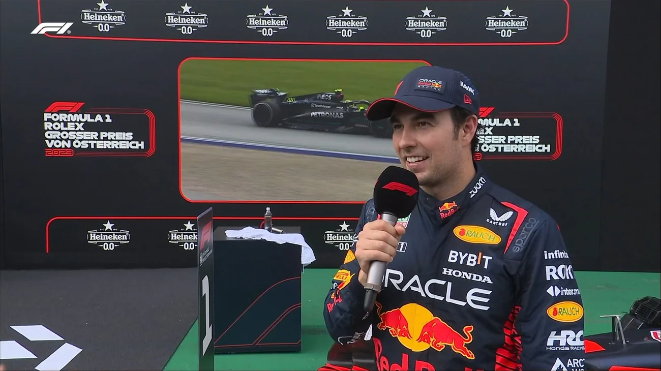 Checo Pérez remonta y gana tercer lugar del GP de Austria