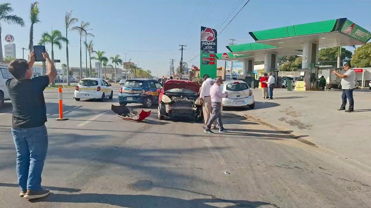 Provoca conductor presuntamente ebrio choque al sur de Altamira