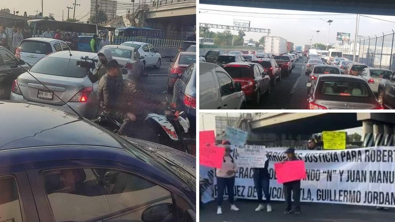 Choque múltiple y bloque colapsa autopista México-Pachuca
