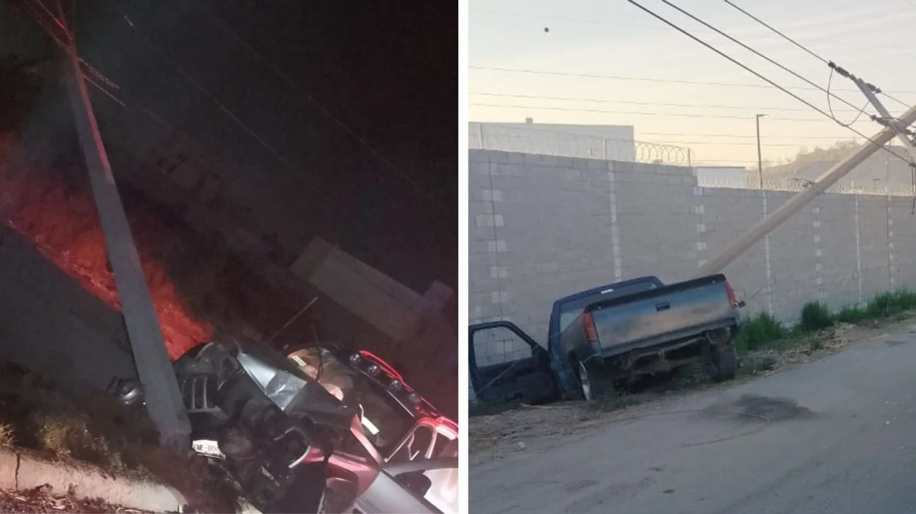 Choques provocados por conductores ebrios dejan sin luz a vecinos