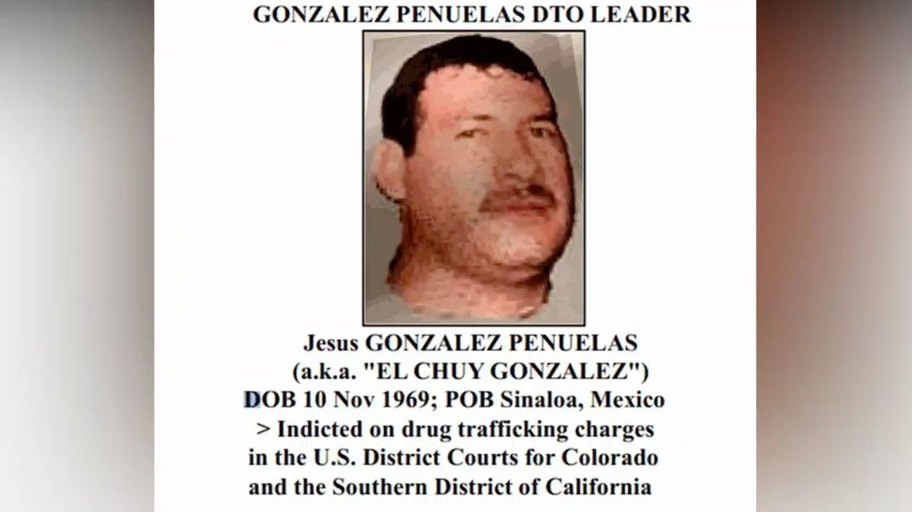 Ofrece EUA 5 mdd por el narcotraficante Chuy González