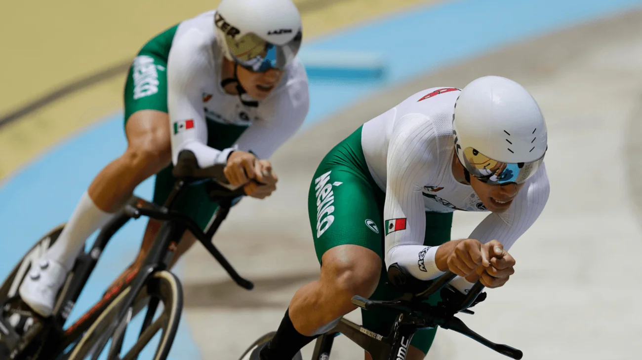 México gana 2 oros ante Colombia en ciclismo de pista