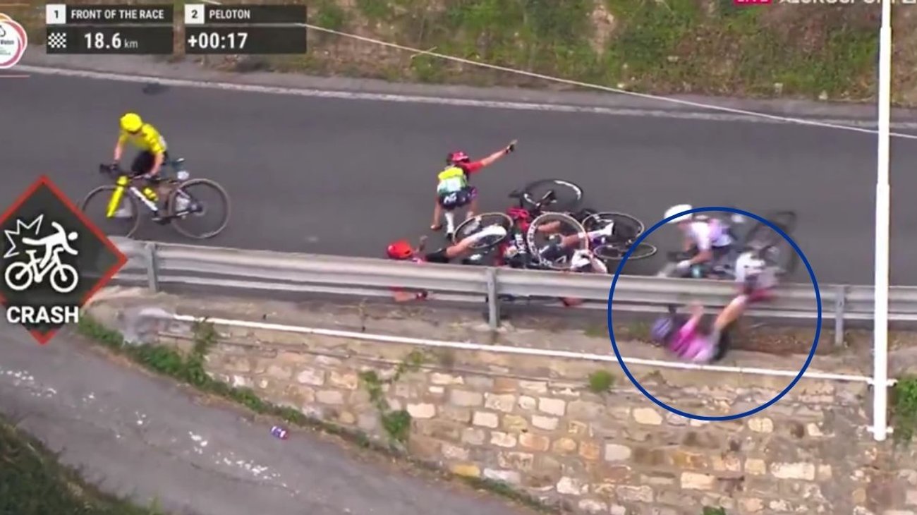 Sufre la ciclista Debora Silvestri fuerte caída en Milán-San Remo