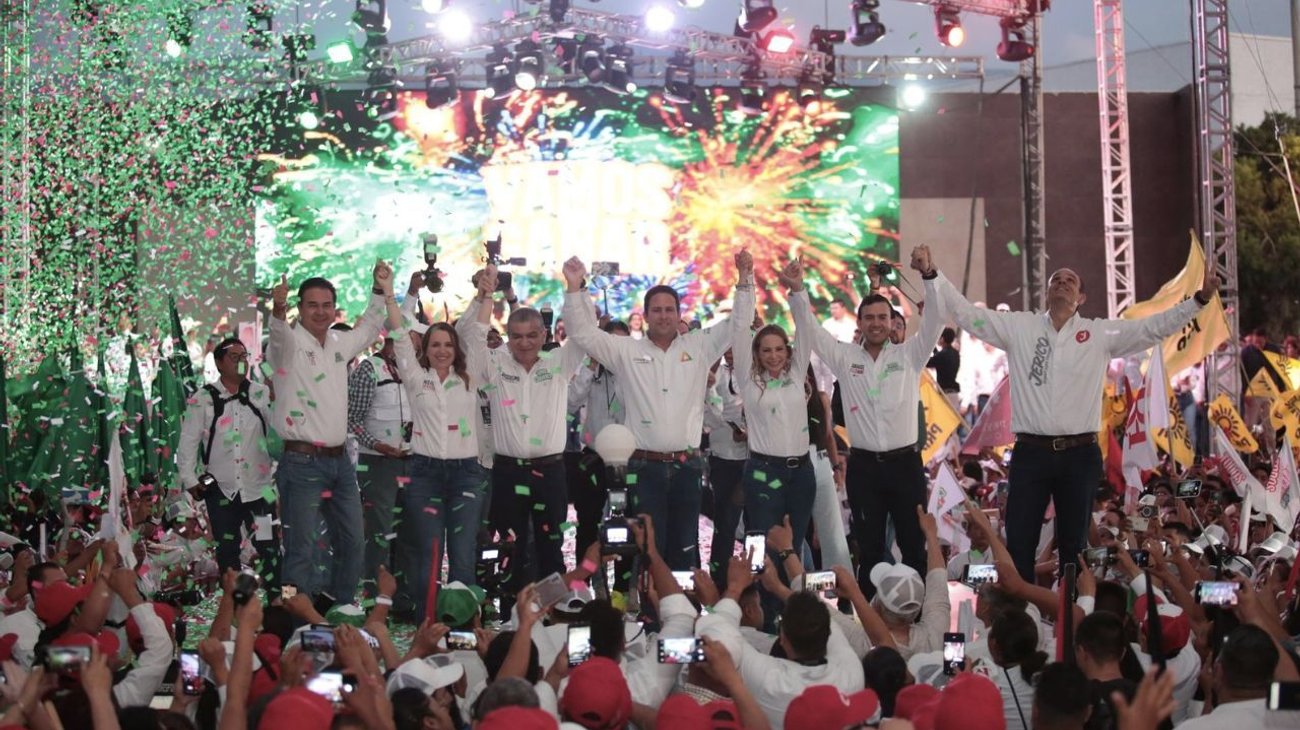 Cierran campaña candidatos del PRI en Saltillo
