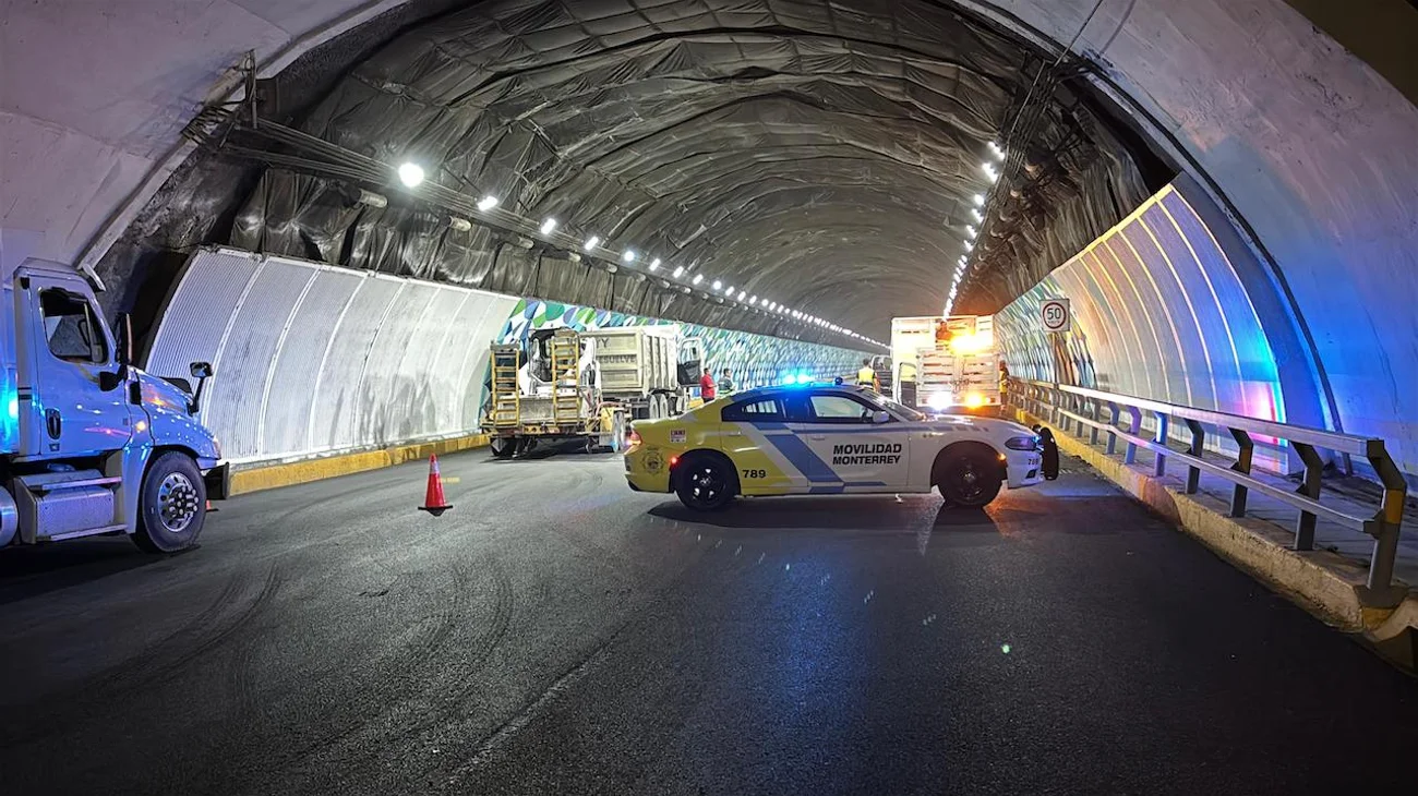 Realizan estudio técnico en el Túnel tras desprendimiento 