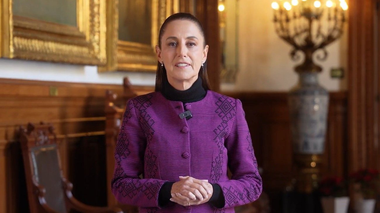 Claudia Sheinbaum despide el 2025 a través de un video