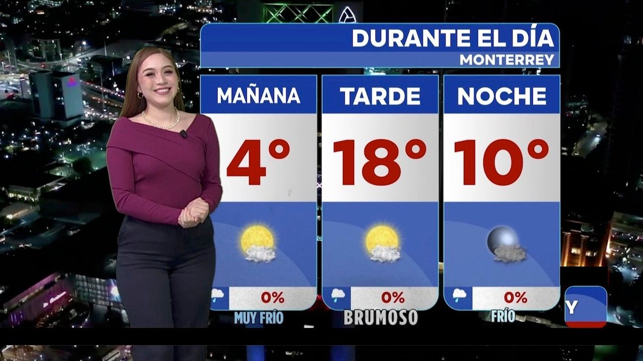 Clima en Monterrey miércoles 28 de enero - Asciende temperatura