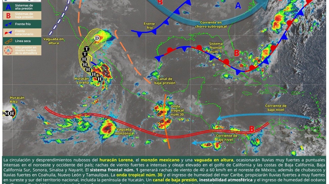 Prevén chubascos y lluvias fuertes en regiones de Coahuila