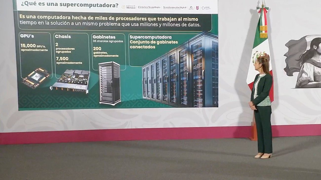 Presenta gobierno de México la supercomputadora 'Coatlicue'