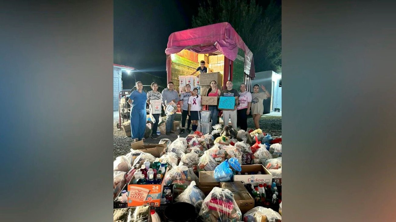 Envían desde Comales ayuda solidaria a familias en Veracruz