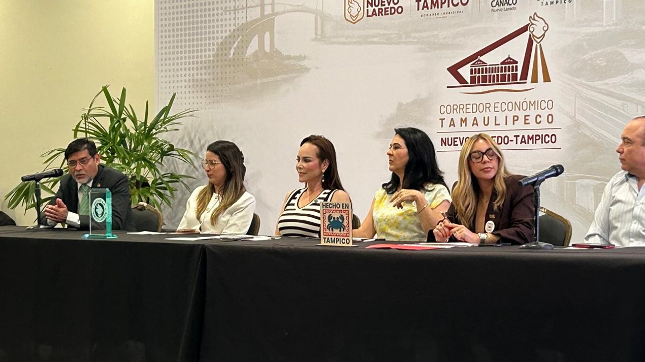 Firman Nuevo Laredo y Tampico convenio de corredor económico 