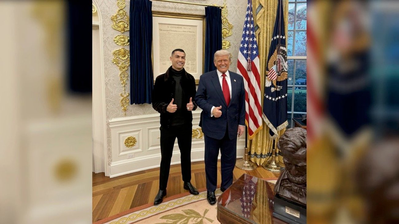 Cristiano Ronaldo se reunió con Trump en el Despacho Oval