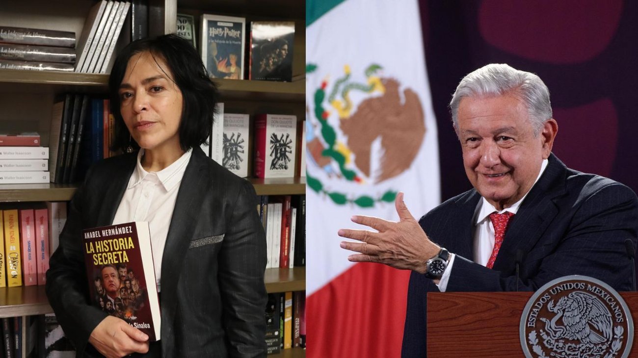 Critica AMLO a Anabel Hernández por vincularlo con el narco