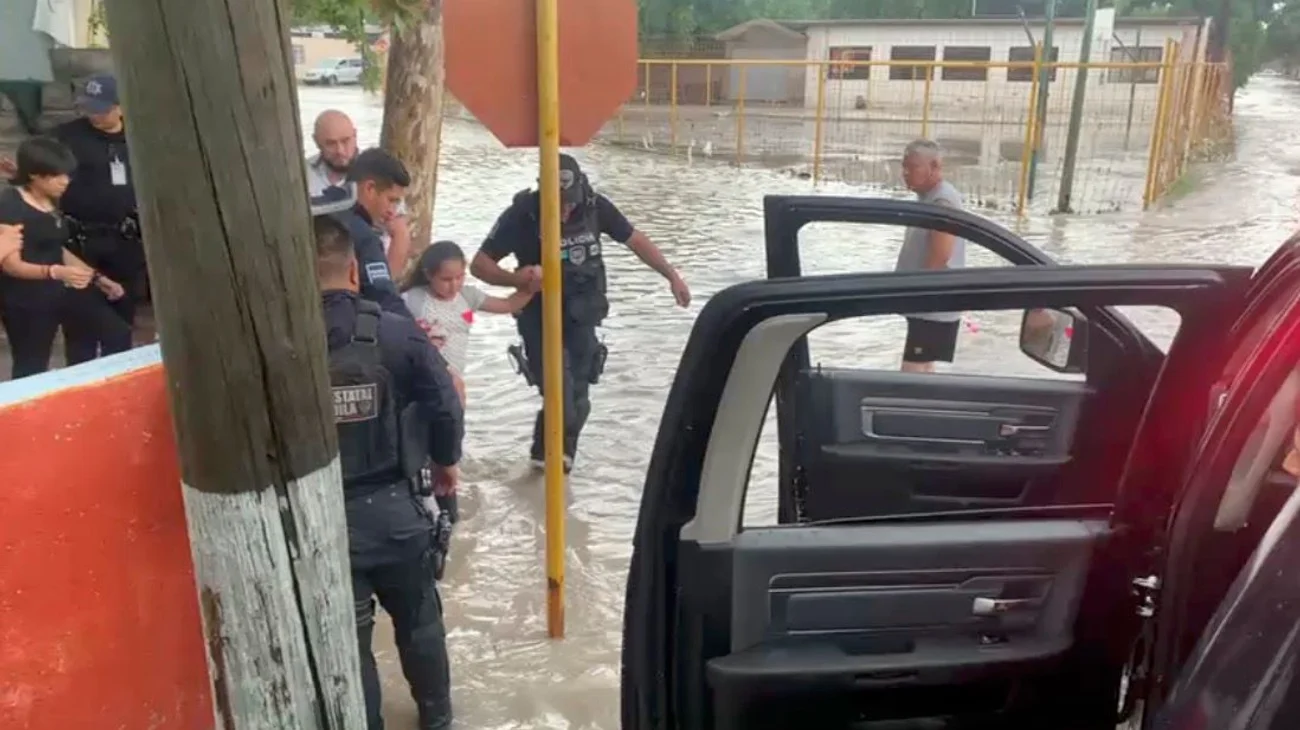 Afectan lluvias a más de 30 colonias en Piedras Negras