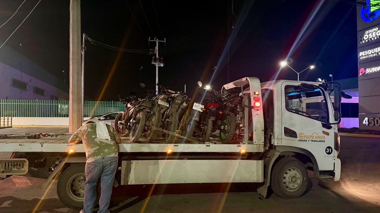 Inspeccionan motocicletas y remiten seis unidades en Pesquería