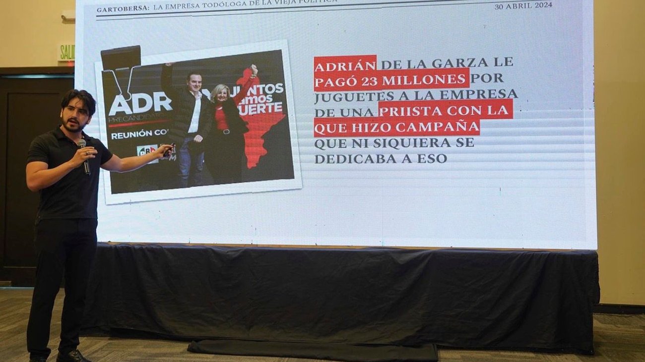 Pagó Adrián $23 mdp a empresa 'todóloga', acusa MC