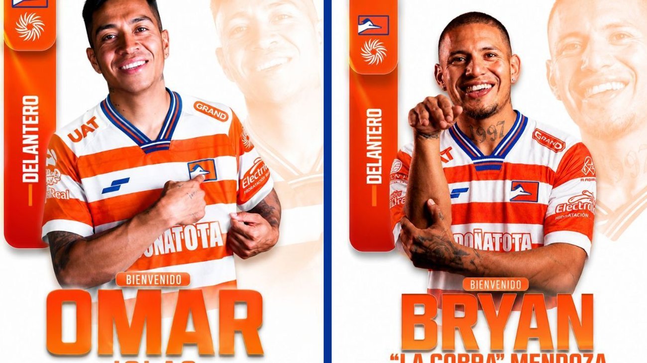 Omar Islas y Bryan Mendoza son nuevos jugadores de Correcaminos