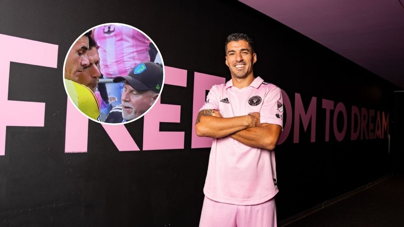 Luis Suárez escupe a rival tras final de Leagues Cup