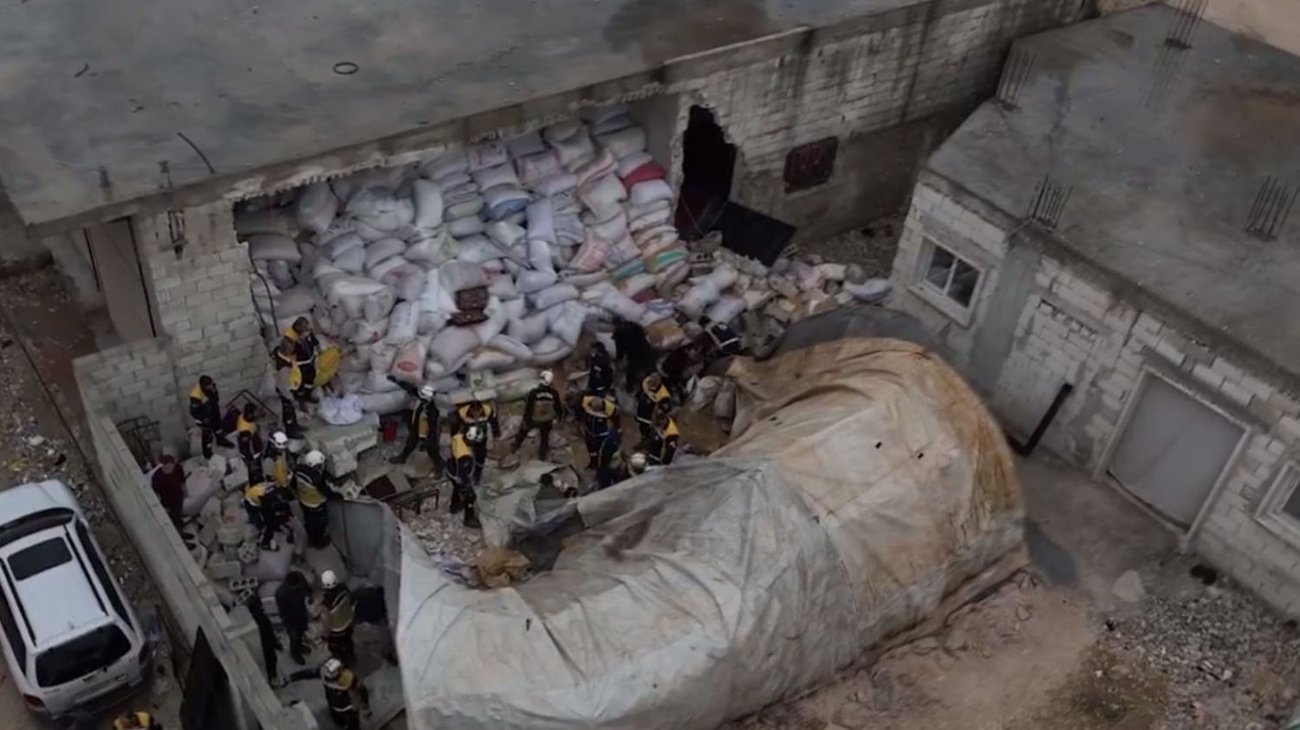 Mueren cinco niños tras derrumbe en una guardería de Siria