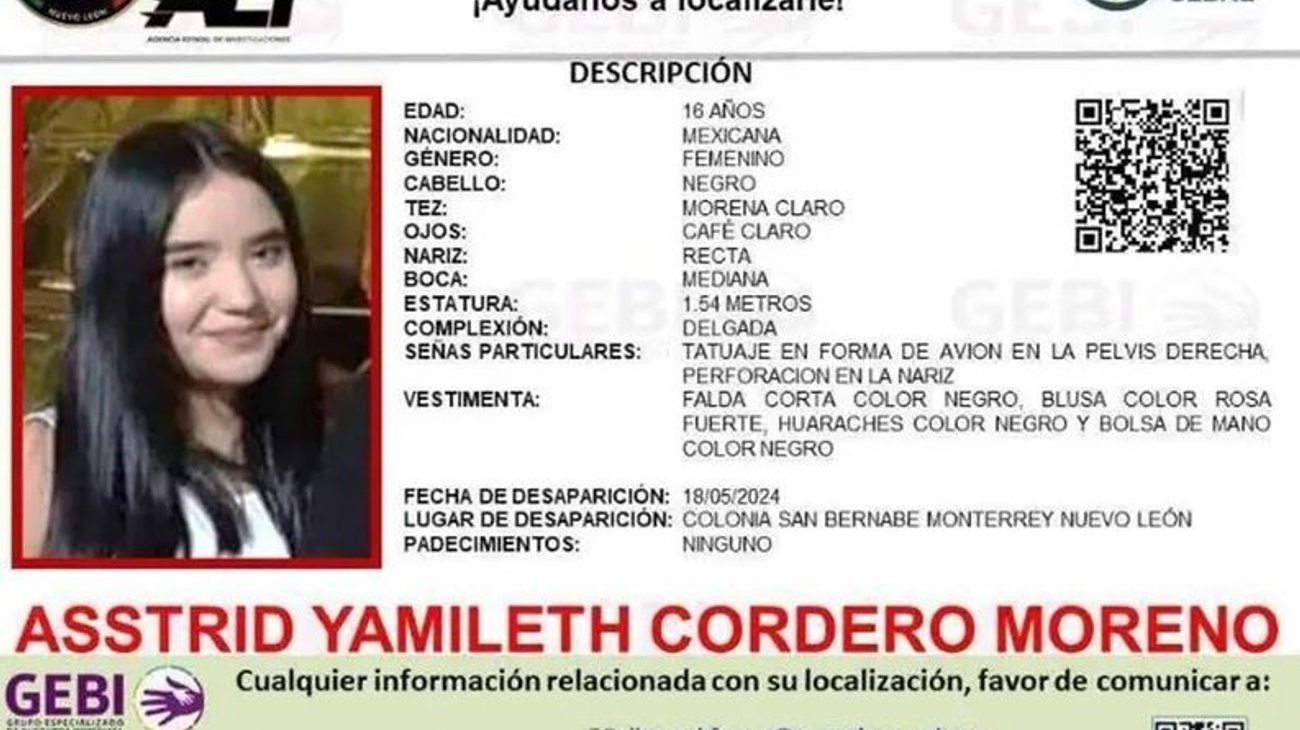 ¡Se busca! Joven de 16 años sale a comer tacos y desaparece 