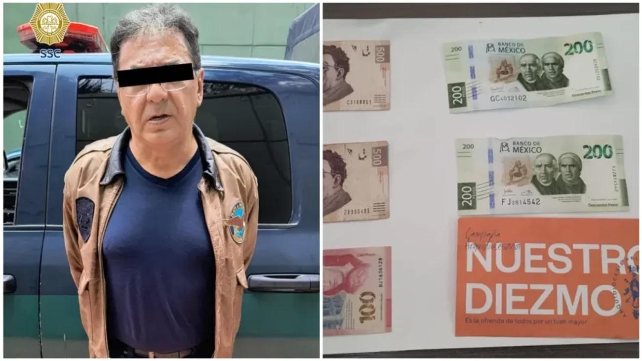 Detienen a hombre por robar limosnas de iglesia