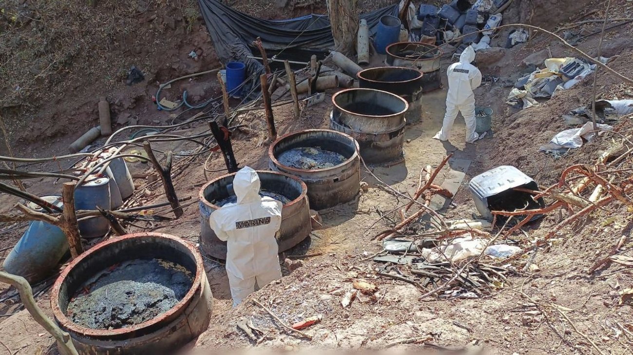 Desmantelan cinco narcolaboratorios en Jalisco, Nayarit y Sinaloa