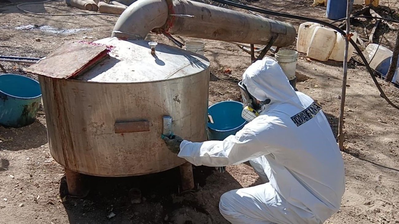 Desmantelan laboratorios clandestinos de metanfetaminas en México
