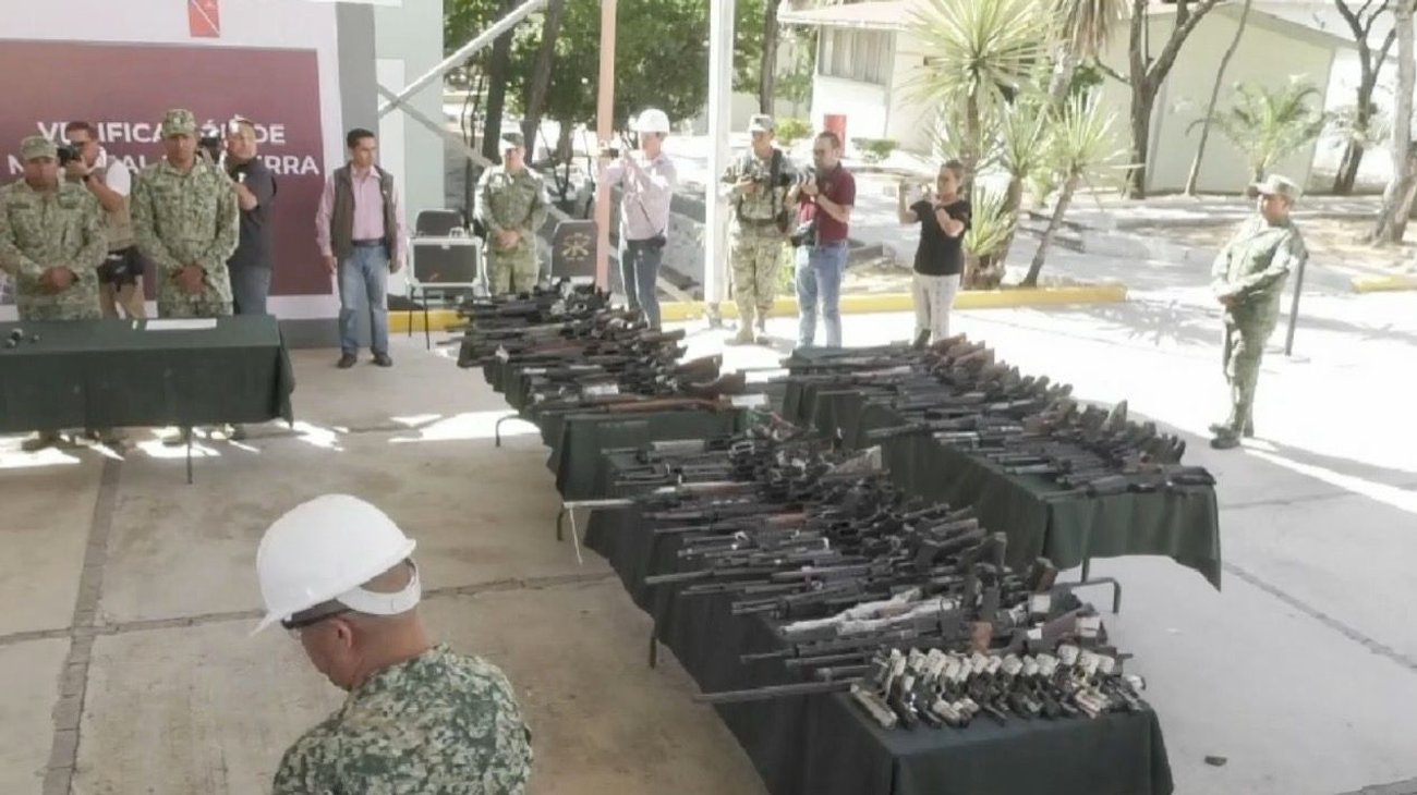 Realiza Sedena destrucción de armamento decomisado